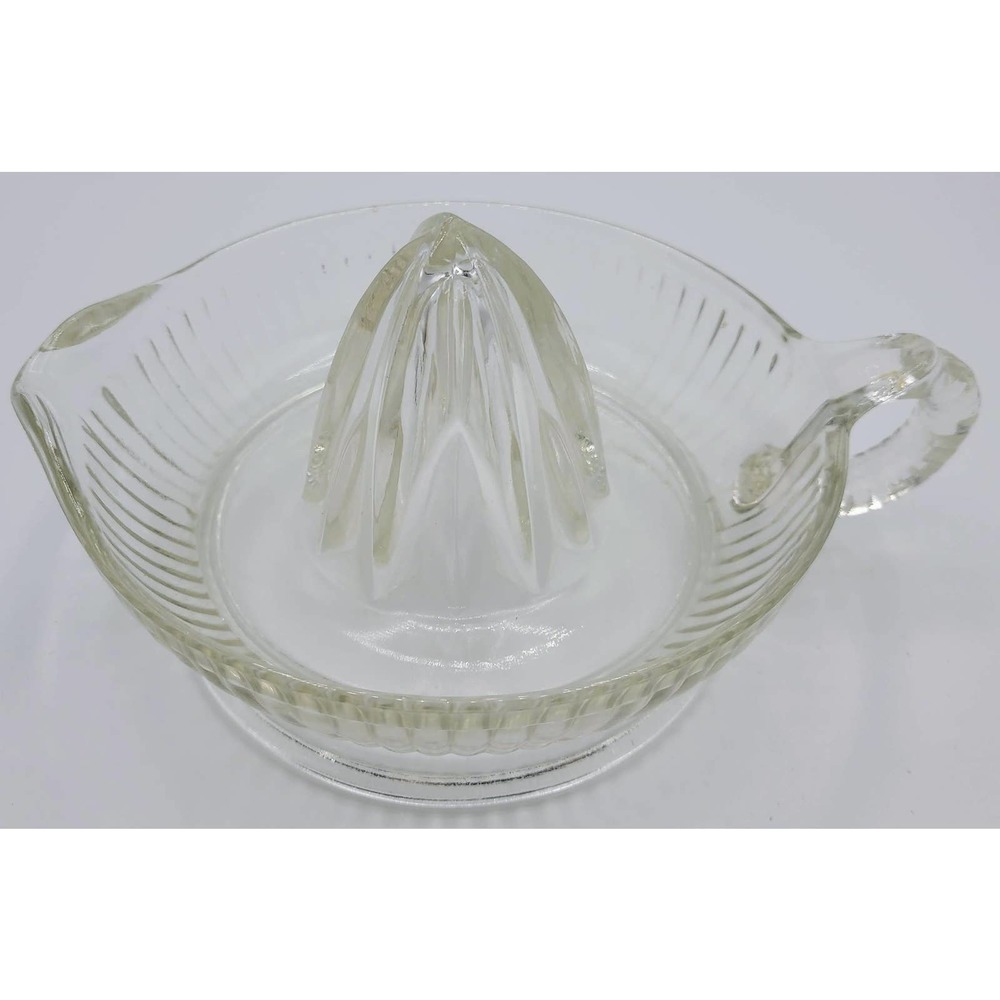 Vintage Glass Citrus Reamer - Clear Glass